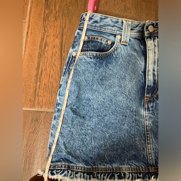 Alessandra Rich Denim High Rise Mini Skirt - Picture 7 of 8